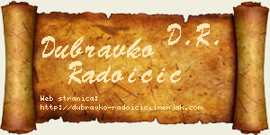 Dubravko Radoičić vizit kartica